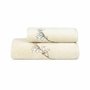 Toalha de Banho Almond Flowers Bordada 0,70 x 1,40 Boss Home