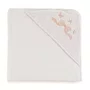 Toalha de Banho com Capuz Bambini Felice Trussardi Branco 80cm x 80cm