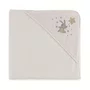 Toalha de Banho com Capuz Bambini Luna Trussardi Branco 80cm x 80cm
