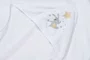 Toalha de Banho com Capuz Bambini Luna Trussardi Branco 80cm x 80cm