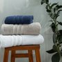 Toalha de Banho Gigante Luxus Hotel New York Buddemeyer Luxus Cinza 0,90 x 1,70 m