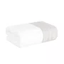 Toalha de Lavabo Linó Buddemeyer Luxus Branco/Prata Nuvem 30cm x 50cm