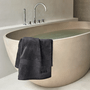 Toalha de Lavabo Loft Algodão Egeu Boss Home Preto 40 x 60 cm