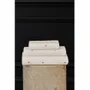 Toalha de Lavabo Royal Bordada G Yves Delorme Branco 45cm x 70cm