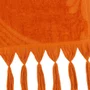 Toalha de Praia Nikki com Macrame Buddemeyer Luxus Laranja 100cm x 180cm