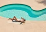 Toalha de Praia Trussardi + Lenny Niemeyer Ondas Bege