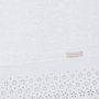 Toalha de Rosto com  Aplicação Crystal Buddemeyer Branco 48X90 cm
