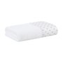 Toalha de Rosto Dots Buddemeyer Luxus Branco e Rosa Matte 48 x 90 cm