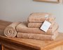 Toalha De Rosto Emilia Fio Egípcio LCL Home By Buddemeyer Nocciola 48 x 90 cm