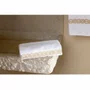 Toalha de Rosto Joyau Bordada Yves Delorme Branco 55cm x 100cm