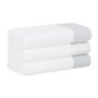 Toalha De Rosto Lino Buddemeyer Luxus Branco 48 x 90 cm