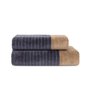 Toalha Rosto Tennis Stripes Preto Hugo Boss Home 55 x 1,00 cm