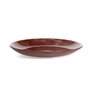 Travessa Baixa Em Vidro Tabaco 26 cm