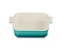 Travessa de Cerâmica Quadrada Heritage Le Creuset Bleu Riviera 23 cm