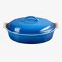 Travessa Oval com Tampa Heritage Le Creuset Azure 3,8 Litros