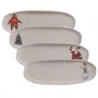 Travessa Oval Rasa G Boneco De Neve Magia Glacial Porto Brasil