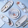 Travessa Oval Rasa P Boneco De Neve Magia Glacial Porto Brasil