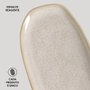 Travessa Oval Rasa Pequena Orgânica Porto Brasil Latte 23x11 cm