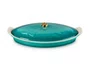 Travessa para Peixe com Tampa Heritage Le Creuset Bleu Riviera 34 cm