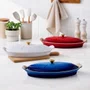Travessa para Peixe com Tampa Heritage Le Creuset Branco 34 cm
