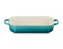 Travessa Retangular com Tampa Prato Le Creuset Bleu Riviera 31 cm