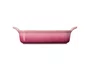 Travessa Retangular Heritage Le Creuset Rose Quartz 26 cm