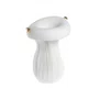 Vaso Cogumelo Sui Objetos Branco 18 cm