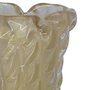Vaso Di Murano Off White com Ouro 24K 16 x 12,5 cm