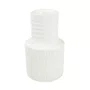 Vaso de Cerâmica G Lucatti Branco 18 x 10 cm