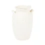 Vaso de Cerâmica Lucatti Branco 22 x 14 cm