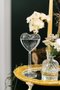 Vaso de Mesa de Coração em Vidro Manu Fisch 10 x 21,5 cm
