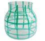 Vaso de Vidro Decorativo Verde 17 cm