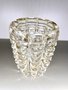 Vaso Di Murano Transparente com Ouro 24K 10,5 x 15 cm