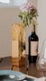 Vaso e Castiçal Labirinto Pequeno Riva Ouro 30 cm