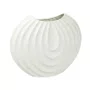 Vaso em Cerâmica Texturizado Lucatti Branco 33 x 40,5 x 15 cm