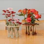 Vaso Gotas Em Vidro Mel 26 cm