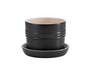 Vaso Para Ervas C/ Bandeja Matte Black Le Creuset 14CM