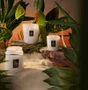 Vela Vaso Pedestal 3 Pavios Tahitian Coconut Vanilla Voluspa 80 Horas