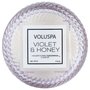 Vela Violet & Honey Macaron Voluspa 15 Horas