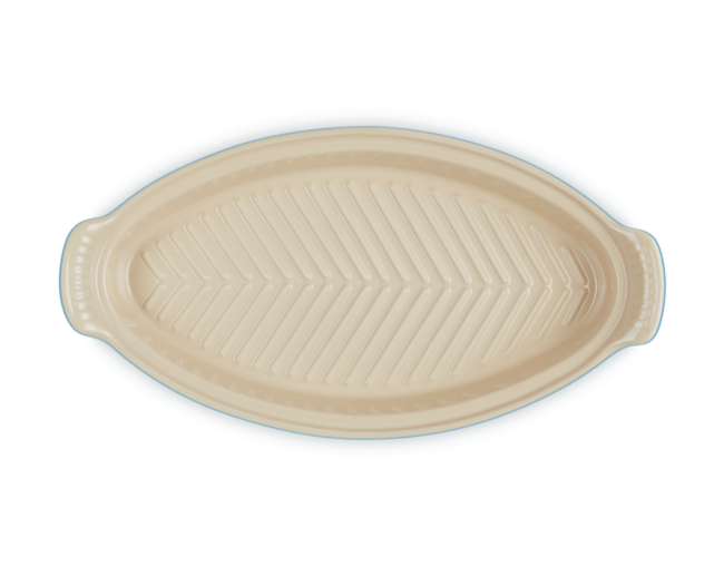 Travessa para Peixe com Tampa Heritage Le Creuset Azure 34 cm