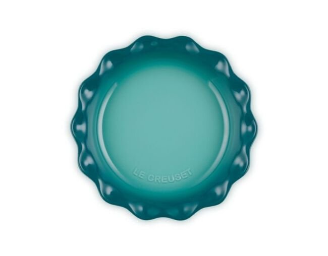 Travessa para Torta Heritage Le Creuset Bleu Riviera 23 cm