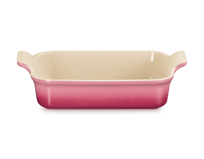 Travessa Retangular Heritage Le Creuset Rose Quartz 26 cm
