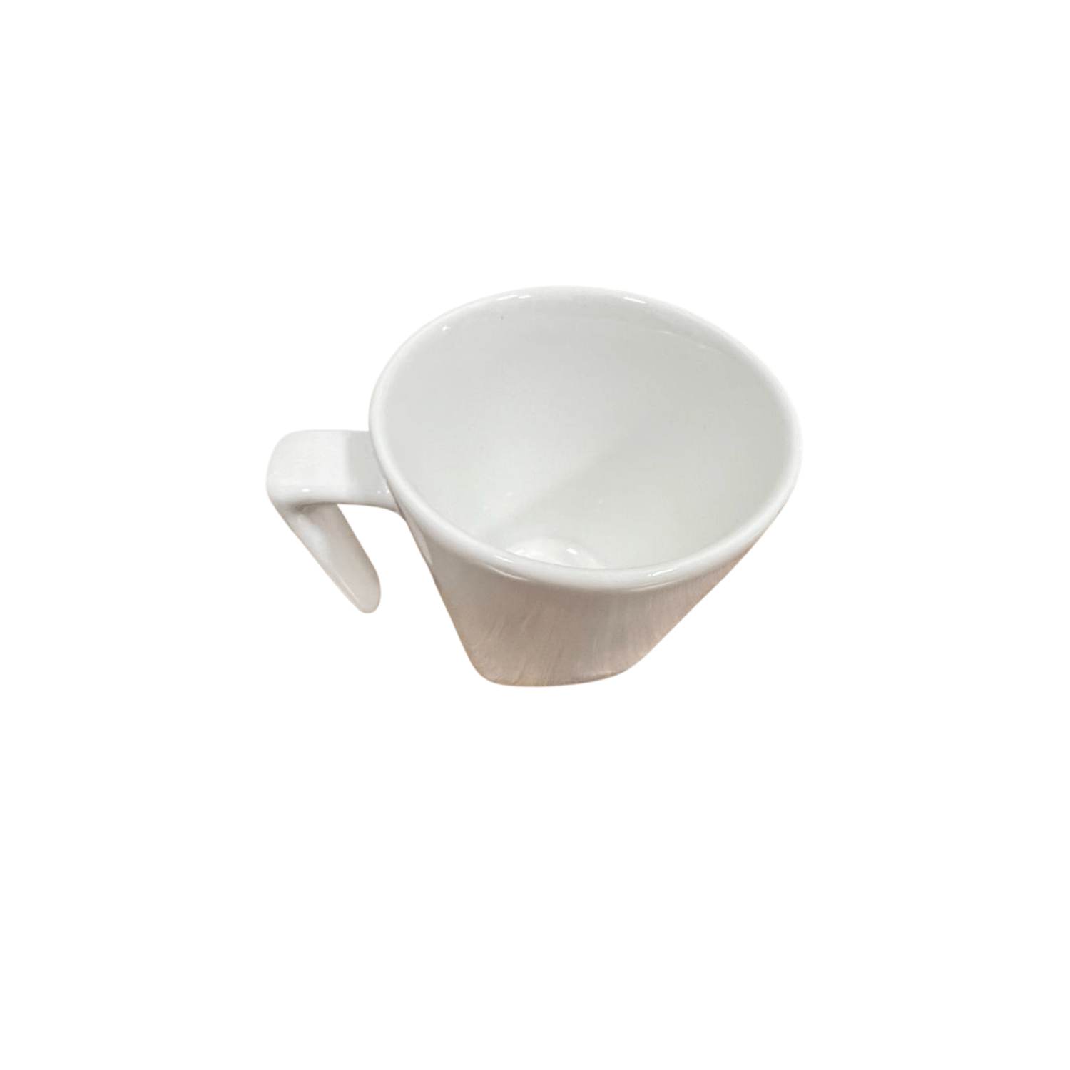 Xicara de cafe com pires plateau branca 65 ml